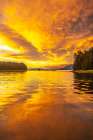 USA-Alaska-Tongass National Forest Sunset on Admiralty Island and inlet Art Print